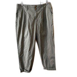 A New Day Olive High waisted Stretchy Capris NWT 16